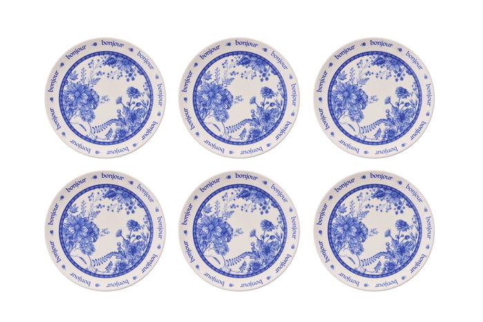 Hermia French Serv Blue Juego de Platos de Servicio (6 Piezas) Hermia French Serv Blue Juego de Platos de Servicio (6 Piezas)